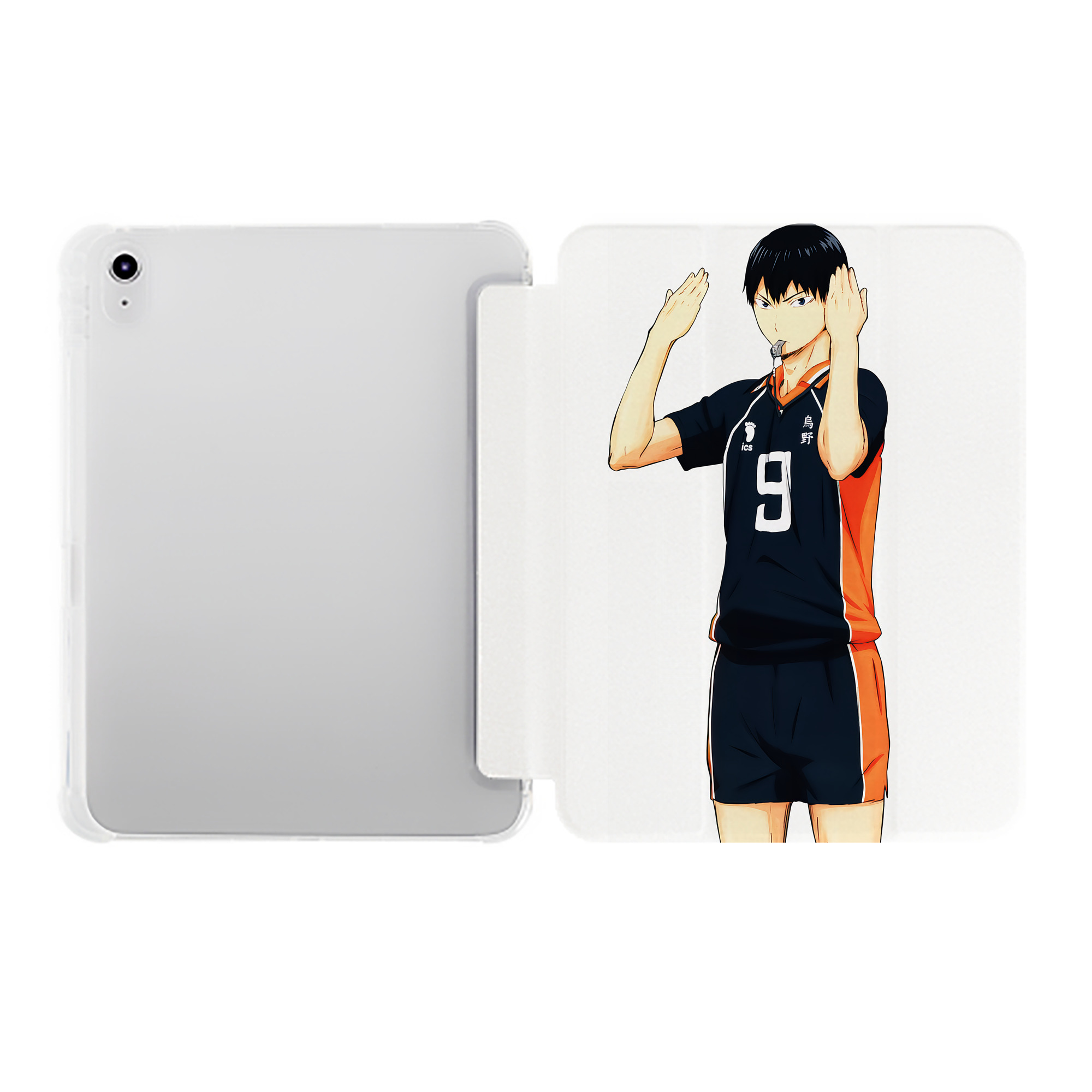 （画像用） ハイキュー!! Haikyu!! IPad ケース ペン収納付き 三つ折りスタンド PUレザー×シリコン 対応機種9.5/10.5/10.9インチ